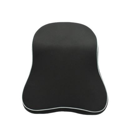 China Black Custom LOGO Car Neck Support Pillow Memory Foam Ergonomic Orthopedic Neck Pillow for sale