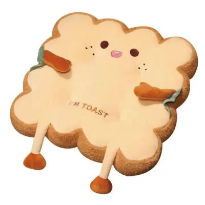 China JOURM Customized Special-Shaped Cartoon Toast Cushion with High Density Foam Filling for sale