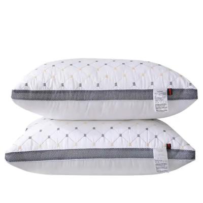 China Anti-Decubitus JOURM Hotel Pillow White Quilted Elastic Soft Living Room Mesh Pillow for sale