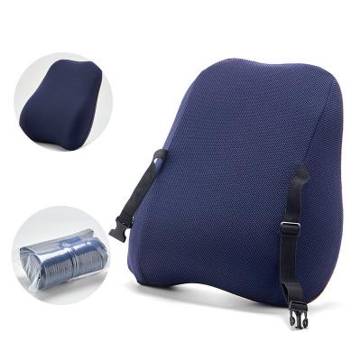 China Car Seat Lumbar Support Cushion Chair Backrest Pillow Memory Foam Back Care Cushion for sale