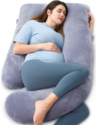 China Supportive U Shaped Full Body Maternity Pillow Perfect for Hotel Removable Cover Included for sale