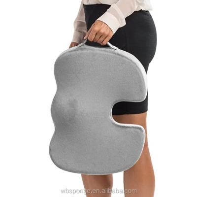 China Comfortable and Supportive U-Shape Gel Memory Foam Coccyx Seat Back Cushion for sale