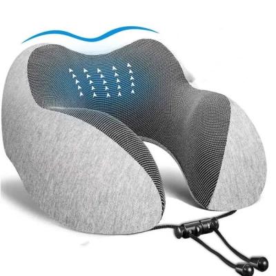 China Breathable Neck Pillow for U Shaped Memory Foam Travel Massage on Cervical Healthcare for sale