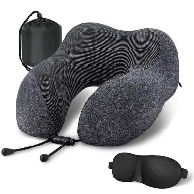 China Comfortable and Breathable Memory Foam Neck Pillow for Travel Machine Washable Suit for sale