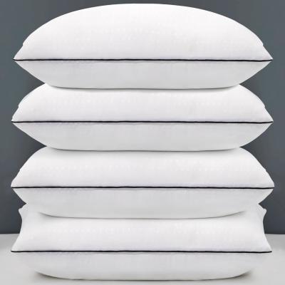 China Customized Color 80 Fabric Count Hotel Pillows for Side Stomach and Back Sleepers Pack of 4 for sale