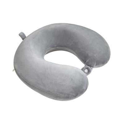 China All Ages Travel Pillow 100% Memory Foam Neck Pillow Machine Washable U Pillow for Camping Airplane Office for sale