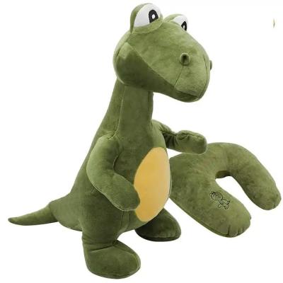 China Reversible Dinosaur Plush 2-in-1 U-Shape Travel Neck Pillow for Neck and Head Support for sale