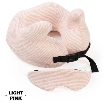 China 32 x 33 x 10.5cm Memory Foam Ergonomic Comfort Travel Neck Pillow for Customized Cover for sale