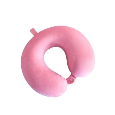 China Knitted Inner Cover Memory Foam U Shaped Travel Pillow for Comfortable Airplane Travel for sale