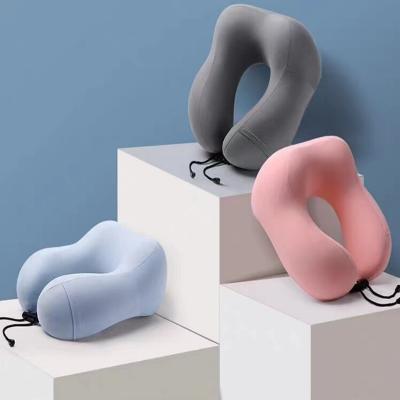 China Healthy Memory Nursing Foam Pillow 2023 Portable U-shaped Neck Pillow with Phone Cover for sale