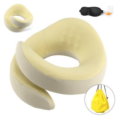 China Anti-Static Cervical Orthopedic Foam Neck Pillow for Comfortable Sleep on Airplanes for sale