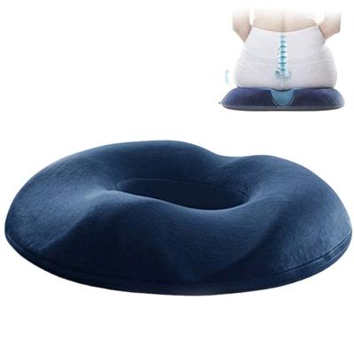 China Round Memory Foam Orthopedic Hemorrhoid Donut Seat Cushion for Comfortable Sitting for sale