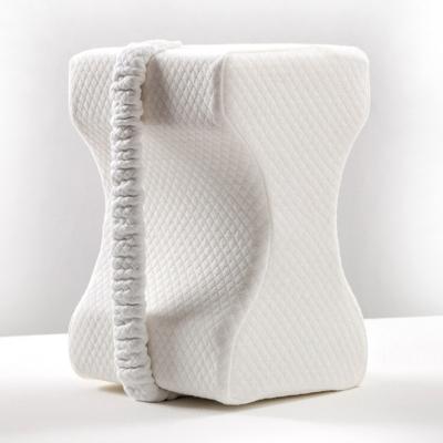 China 100% Cotton Memory Foam Knee Pillow for Pregnant Women OBLONG Knitted Design for sale