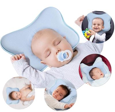 China Jourm-Washable Butterfly Cotton Memory Foam Baby Infant Pillow with Breathable Fabric for sale