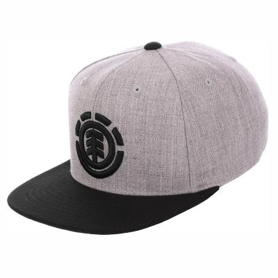 China COMMON Adult Hat Snapback Gray Acrylic Wool Embroidered Logo Baseball Cap Size Black for sale