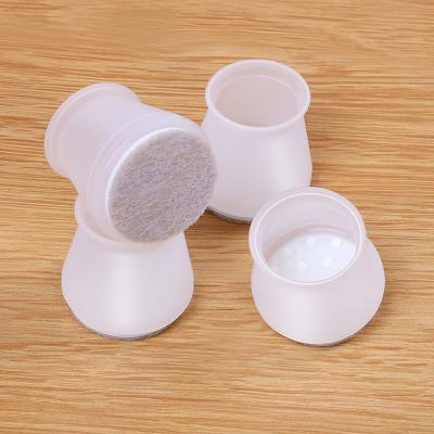 China Furniture Leg Round&Square Silicone Chair Leg Covers Table Leg Floor Protectors For Mute Furniture Moving for sale