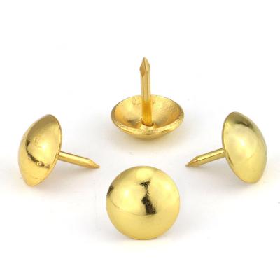 China Flared Furniture Accessories Bubble Nails Various Gold Black Blue Blue Color Customizable Shiny Sofa Nails for sale