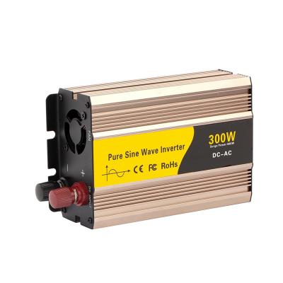 China DC12v 110v 300w pure aluminum sine wave solor inverter for sale