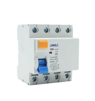 China 4P 6A-63A A AC TYPE Id RCD RCBO AC Circuit Breaker 500A (ln=25A) for sale