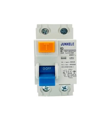 China TYPE VL10-63 2P 32A 40A 50A 63A Id RCD RCCB AC Circuit Breaker 500A (ln=25A) for sale