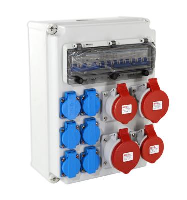 China IP65 IP67 Finish Interior Three Phase Portable Outdoor Power Distribution Box for sale