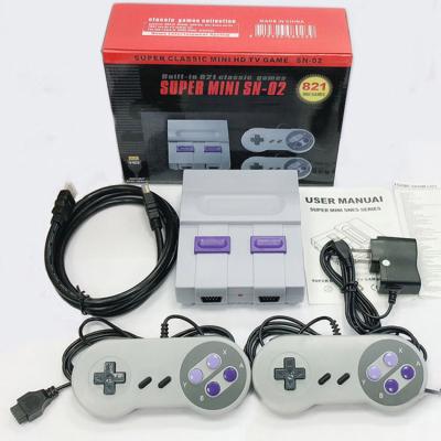 China Game Playing 2022 Hot Selling HD Output 1080P 821 Super Classic Games Controller 821 Nostalgia Cable Video Game Mini SN-02 TV Dual for sale