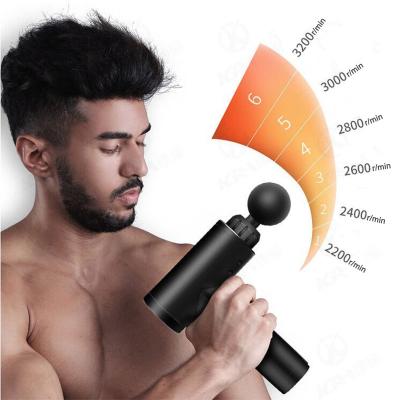 China 2021 Professional Sports Gym Foot Tissue Percussion Vibration Muscle Massage Gun Deep Gun 220*218*50mm for sale