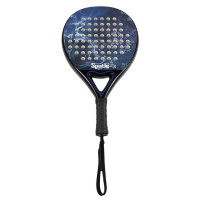 China Custom Exercise Carbon Fiber Outdoor Padel Racket With Soft Foam Core for sale