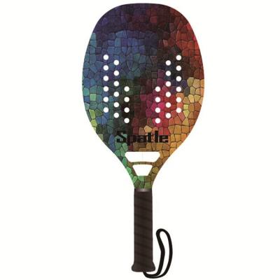 China Entertainment and exercise factory price carbon fiber beach tennis racket and paddle custom made outdoor tennis for sale