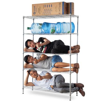 China Quality Assurance Sustainable Storage Open Display Stand 5 Layer Angle Steel Storage Racks Large Shelf for sale