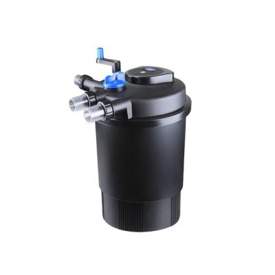 China Easy Cleaning Newest Design 10000LPH Koi Pond Rotary Drum Bio UV Filter With Cleaning For Aquaculture for sale