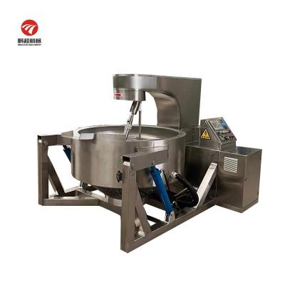 China Industrial Kettle Cooker Frying Oil Factory Jacket Kettle Sauce Mixer Jacketed Kettle with Industrial Stirrer for sale