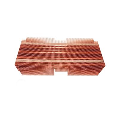 China Customized Wholesale Aluminum Heatsink High Power Red Copper Radiator for sale