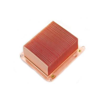 China Industrial Equipment Heatsink Customized Heatsink Copper CPU Skived Aluminum Fin Copper Heatsink for sale