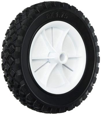 China Pneumatic Material 8-Inch Spare Tire Semi-pneumatic Rubber Plastic Wheels for sale