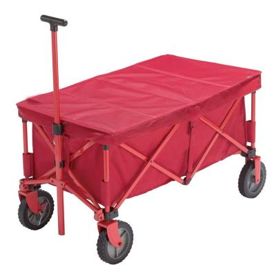 China Adjustable Handle Folding Folding Trolley Cart Folding Service Outdoor Camping Garden Cart for sale