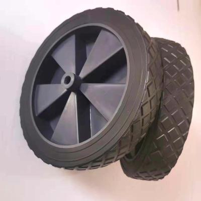 China Durable Customized Plastic PU / PVC / Rueda De 7 PIVOT Cart Rubber Wheels for sale