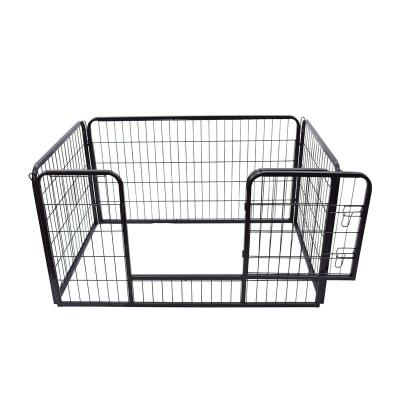 China Durable Heavy Duty 4pc Puppy Play Pen Dog Crate Box Rabbit Enclosure Dog Cage Pet Carriers, Carriers and Houses for Dogs Iron, Iron Wire for sale