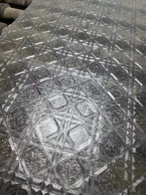 China Translucent Acid Etched Tempered Glass Acid Pickling Textuur Patroon Te koop