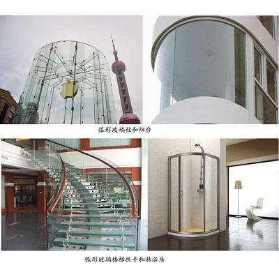 China Huge Curved Tempered Glass Heat Strengthened For Building for sale