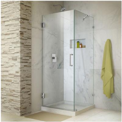 China Frameless Hinge Tempered Glass Shower Enclosure Square Glass Shower Cabin for sale