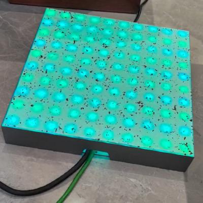 China Full Color LED Abyss Floor Tile Light 3D Induction Floor Tile Bar Dance Floor Tile Light for sale