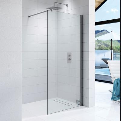 China Modern and Spacious Tempered Glass Shower Screen Ideal for Residential and Commercial for sale