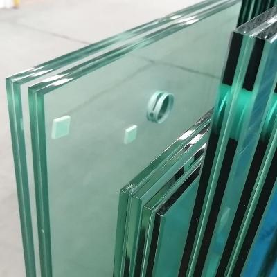 China Big Size Laminated Tempered Glass Curved 6.38-5mm Thick For Building for sale