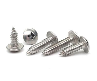 China Stainless Steel Factory Supply Good Price Cross Pan Head Self Tapping Screw Round Head Self Driving Screw for sale