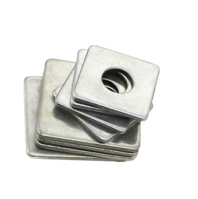 China Spring Lock Washers Factory Supplier Flat Square Washer, Galvanized Finished, Carbon Steel for sale