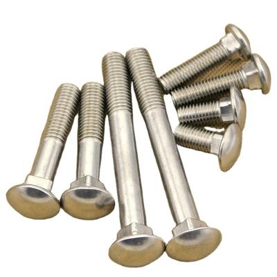 China Whole Stainless Steel Screw Railroad Bolts Carriage Bolt / Mushroomheaded Bolts DIN603 for sale