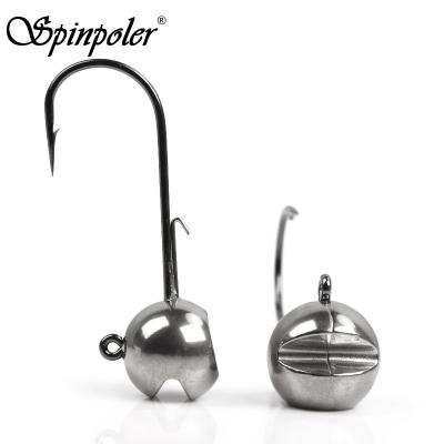 China Spinpoler Tungsten Jig Heads Fishhook For Lure Fishing Soccer Round Ball Build Main Bass Pike Carp Tungsten Jig Heads Super 2g/3g/7g/10g/14g Sharp for sale