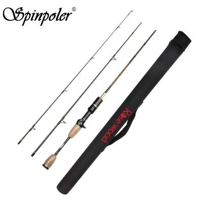 China Ultralight Carbon Spinpoler Fishing Rod Best Spinning 1.8m 3 PESCA Ultralight UL Mount Sections Fishing Rod 0.8-5g Soft Lure Weight for sale