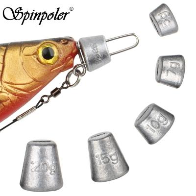 China Lead Spinpoler Multi-Depth Screw System Sinker Weight Lead Head for Softbait Boat Sea Saltwater Fishing Tackle Freshwater Accessories for sale